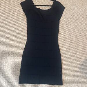 Max Studio Black Sleeveless Sheath Mini Dress